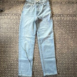 Madewell The Perfect Vintage Straight Jeans 23 Light Wash